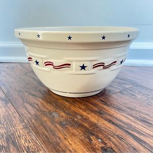 Longaberger All American oven to table mixing bowl 10”